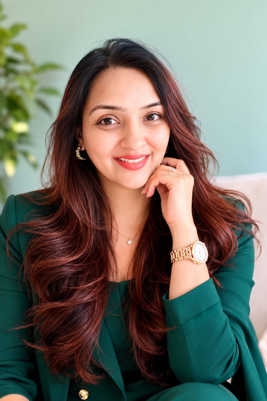 Performing artist on stage — founder Suchi Shah's professional troupe